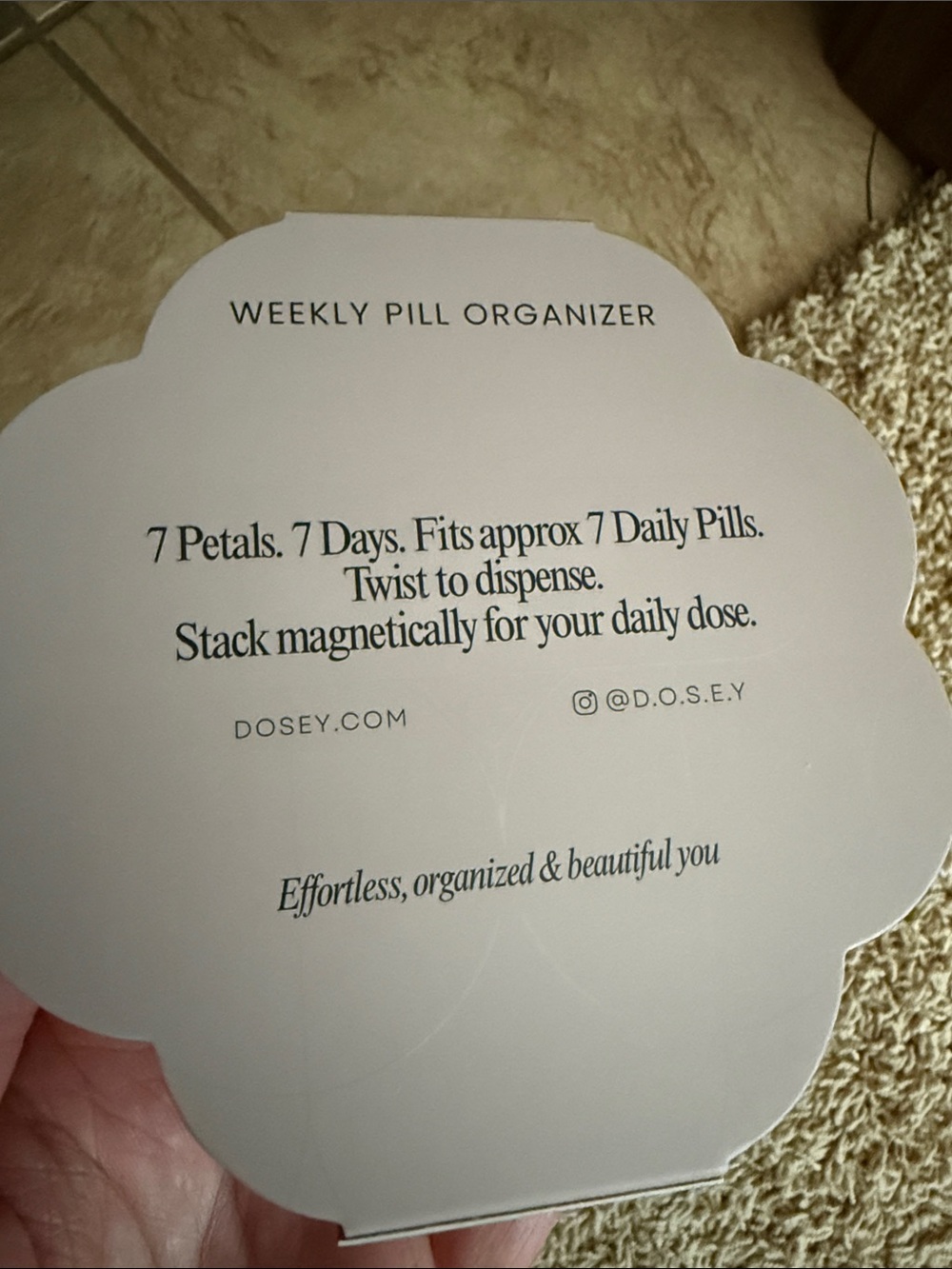 Dosey Twist & Stack weekly pill organizer - Picture 4 of 6